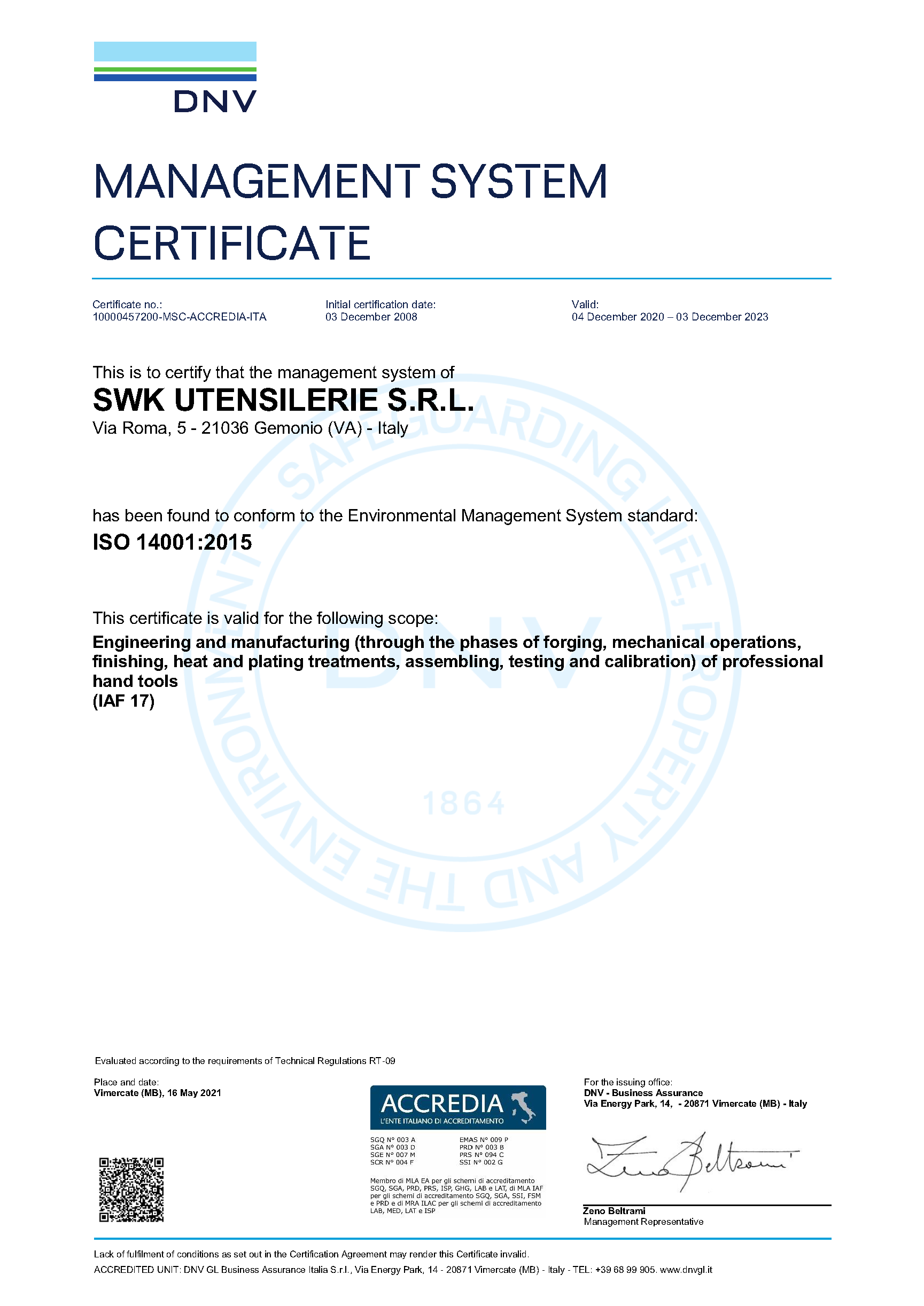Certificazione 1